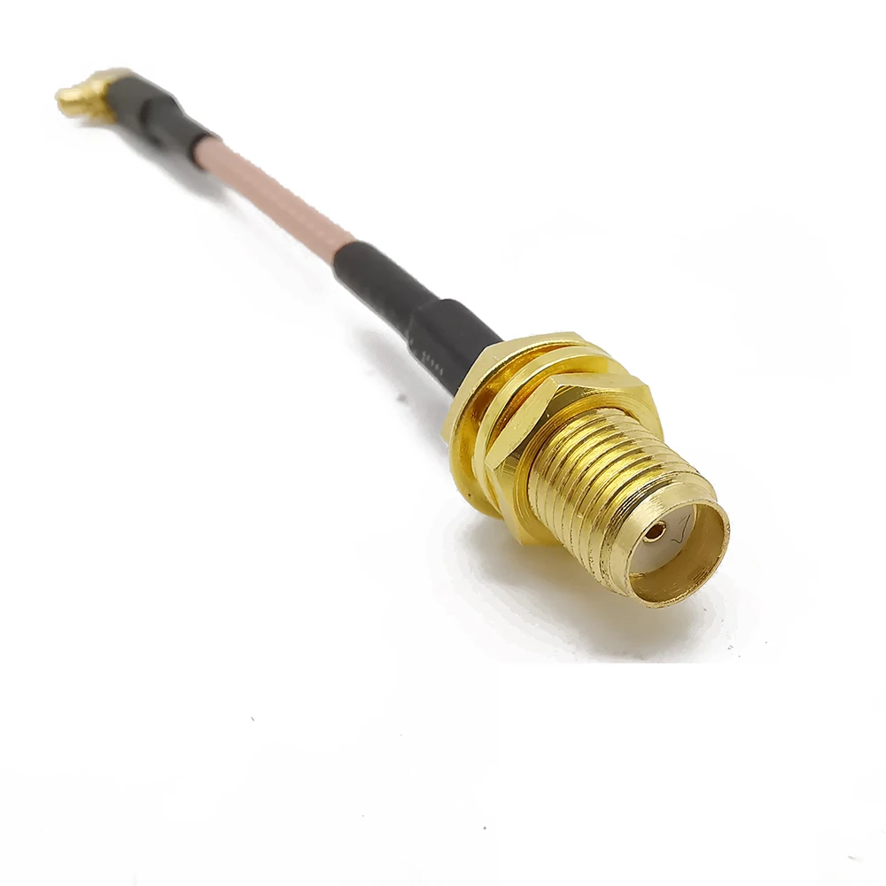 ALLISHOP RF MMCX мужской правый угол переключатель SMA женский косичка кабель RG178 10 см 4 "MMCX соединительный кабель