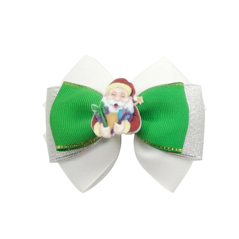 4 Inch Christmas Boutique Hair Bows Cute Cartoon Clip For Girls | Аксессуары для одежды