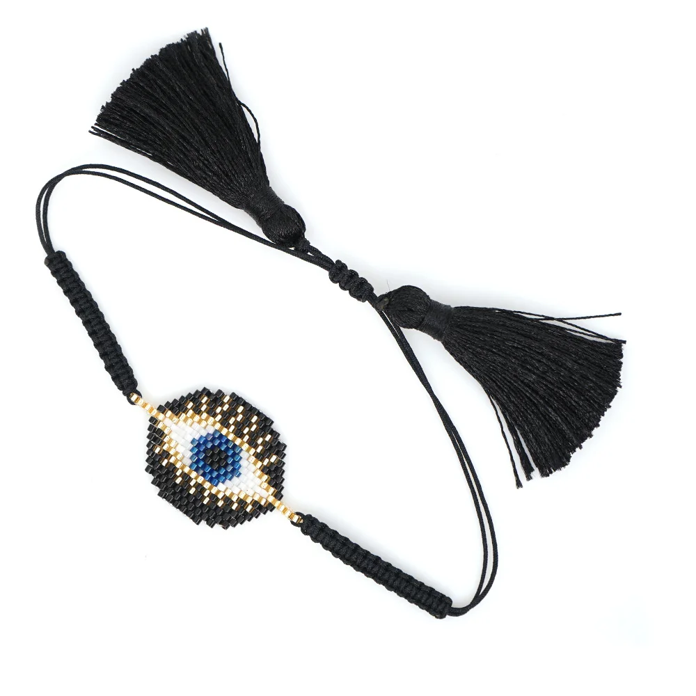 Go2boho сглаза браслет MIYUKI браслет Турецкий Дурной глаз нарукавная повязка ювелирные изделия Pulseras Mujer Moda женский Вдохновленный простой подарок