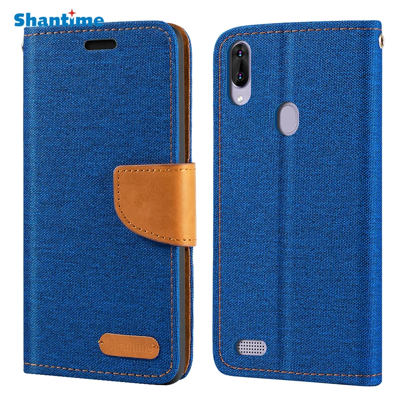 Чехол-кошелек из кожи Оксфорд для Leagoo M11 с мягкой задней крышкой ТПУ Магнитный