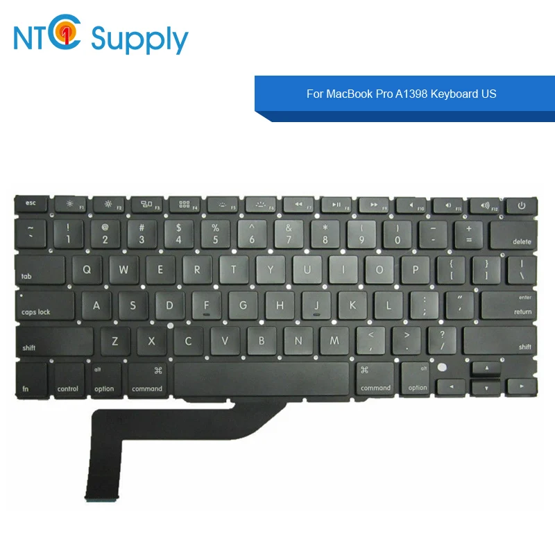 

NTC Supply Keyboard US For MacBook Pro Retina 15.4 inch A1398 2012-2015 Year 100% Tested Good Function