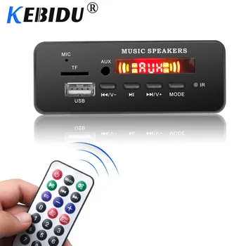 

Car DIY MP3 Decoder Board USB Bluetooth V5.0 Handsfree Recording Integrated 5V-12V Module Remote Control FM AUX Radio
