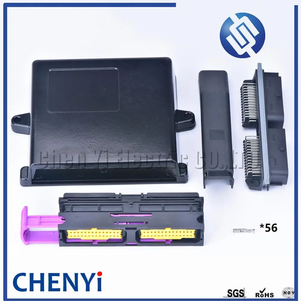 Alumínio Automotive Ecu Enclosure Box Matching Masculino e Feminino Connector Terminais Pin ou Box 211pc562s0008 56 Pin