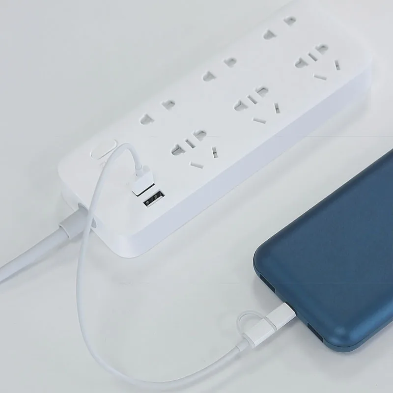 Новый Xiaomi Mijia ZMI шестипозиционный патч Панель с 2 портами USB 18W быстрая зарядка 6