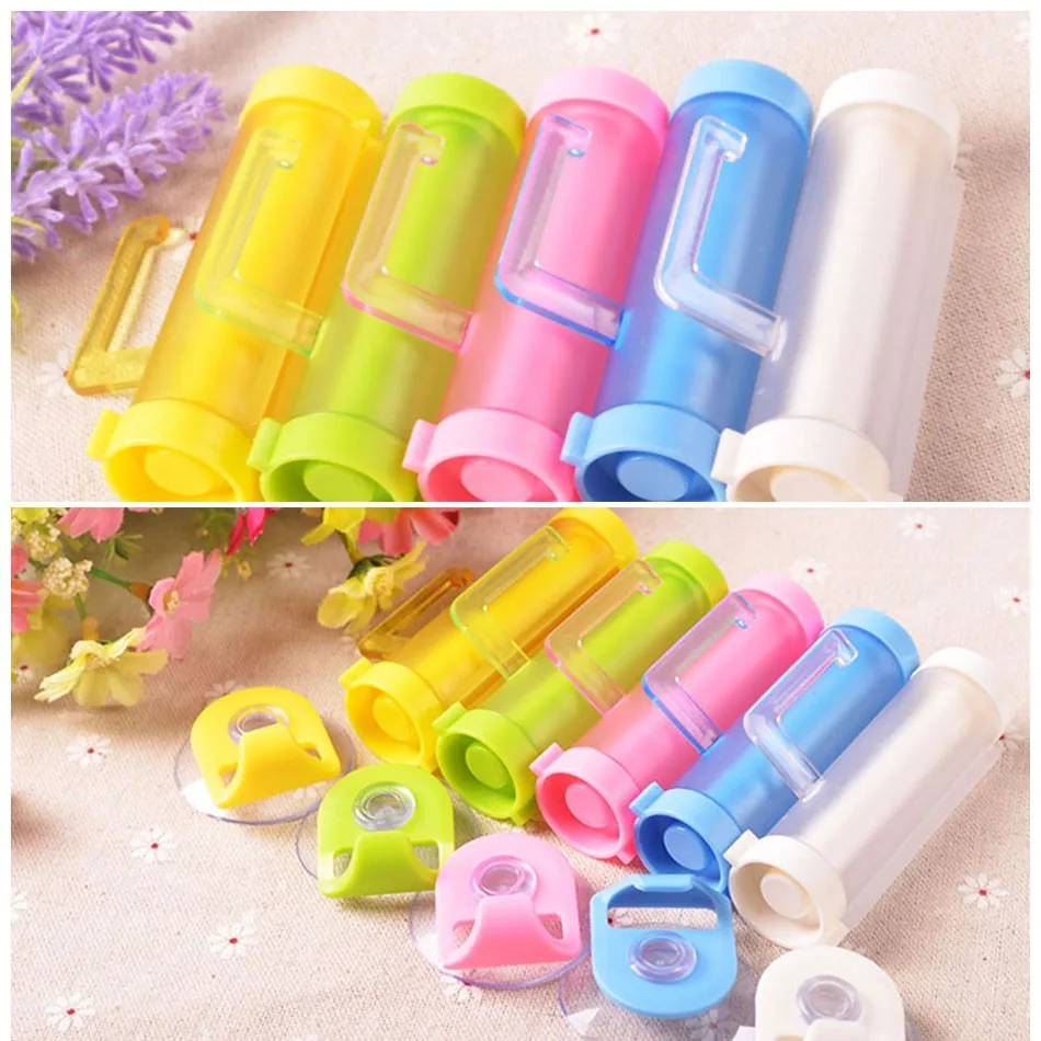 TTLIFE 2Pcs Creative Rolling Bathroom Tube Dispenser New Easy Toothpaste Cream Squeezer Home Tube Rolling Holder Squeezer Tools