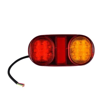 

1 PCS 18 LEDs DC12V Car Rear Tail Light Warning Lamps Trailer Rear Parts For Truck Trailer Electric Vehicle Tail Lamp Hot