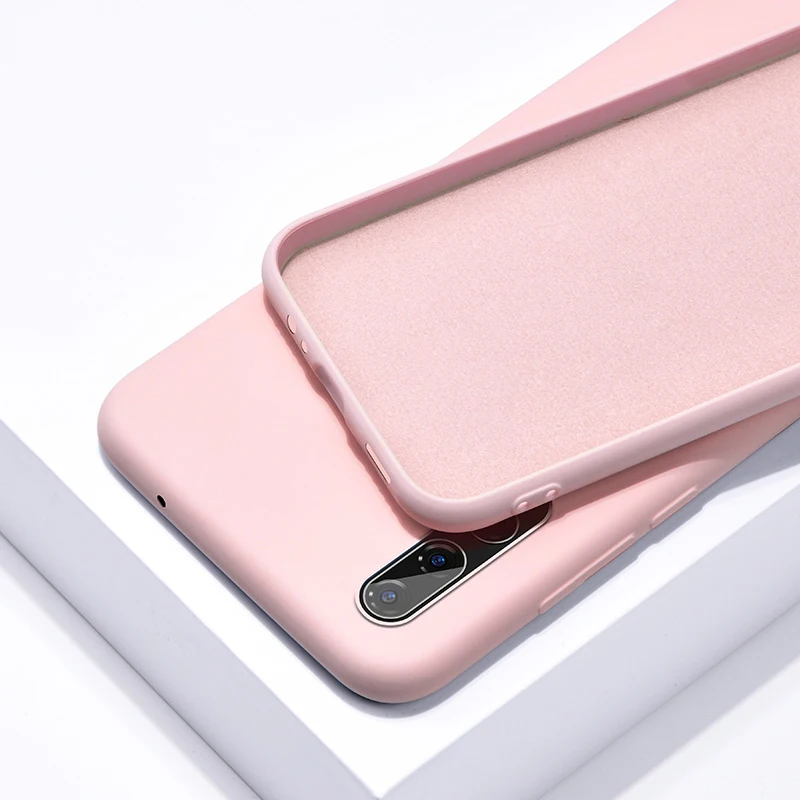 Розовый Для iphone 6 6s 7 8 plus чехол жидкий силиконовый ТПУ мягкий чехол для iphone X XS XR XSMAX 11 PRO MAX телефон противоударный чехол s - Цвет: Розовый