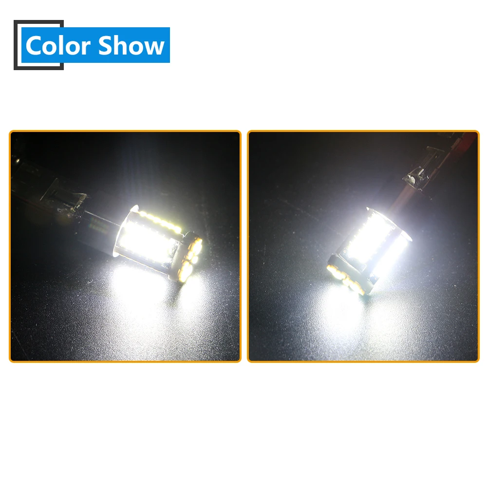 6 шт. Canbus DC 9-28 в 3014 57 SMD светильник без ошибок H1 H3 светодиоды Противотуманные фары головной светильник автоматический дневной свет дальнего света для автомобиля 570LM