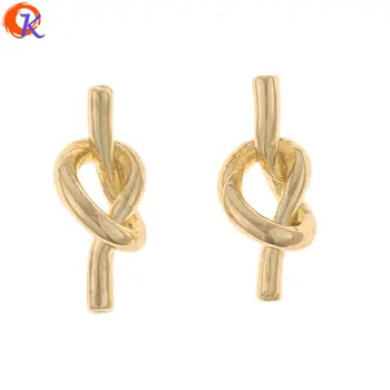 

Cordial Design 100Pcs 7*17MM Jewelry Accessories/Earrings Connectors/DIY Charms Making/Tie Knot Shape/Hand Made/Earring Findings