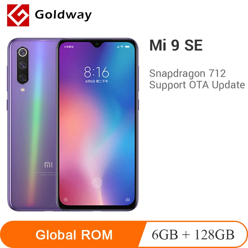 

Xiaomi Mi 9 SE 6GB RAM 128GB ROM Global ROM Mobile Phone 5.97" AMOLED Screen Mi9 SE Snapdragon 712 Octa Core 48MP Triple Camera