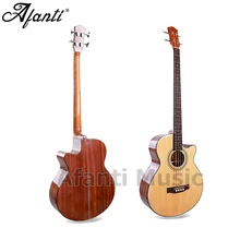 Afanti Music 4 струны для бас-гитары деревянная гитара ель Топ/Sapele задняя и боковая бас Акустическая гитара(WY-058
