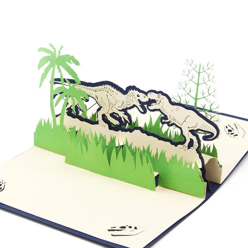 3D всплывающие приглашения поздравительная открытка День рождения День Святого Валентина год рождественский подарок D08D