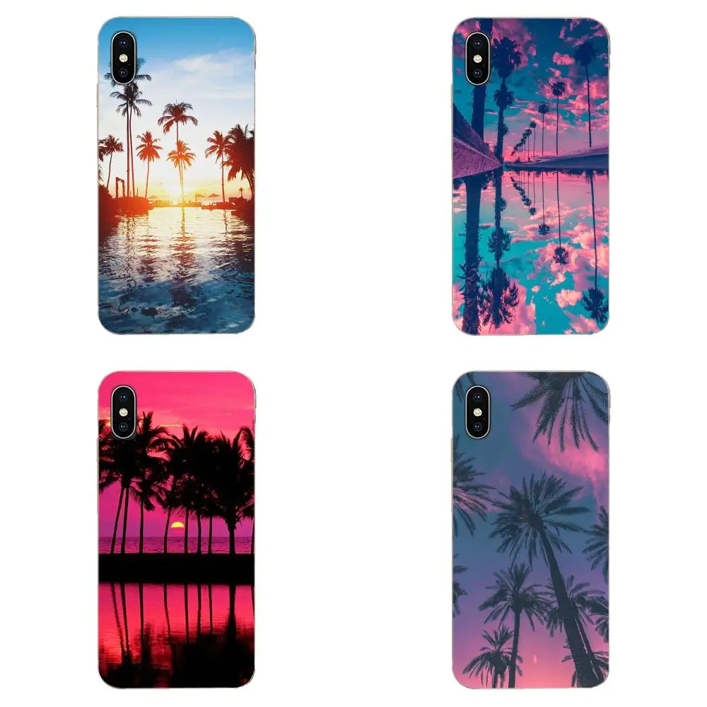 Colourful Style Summer Beach Palm Trees For Huawei Honor Mate Nova Note 20 20s 30 5 5I 5T 7C 8A 8X 9X 10 Pro Lite Play | Мобильные