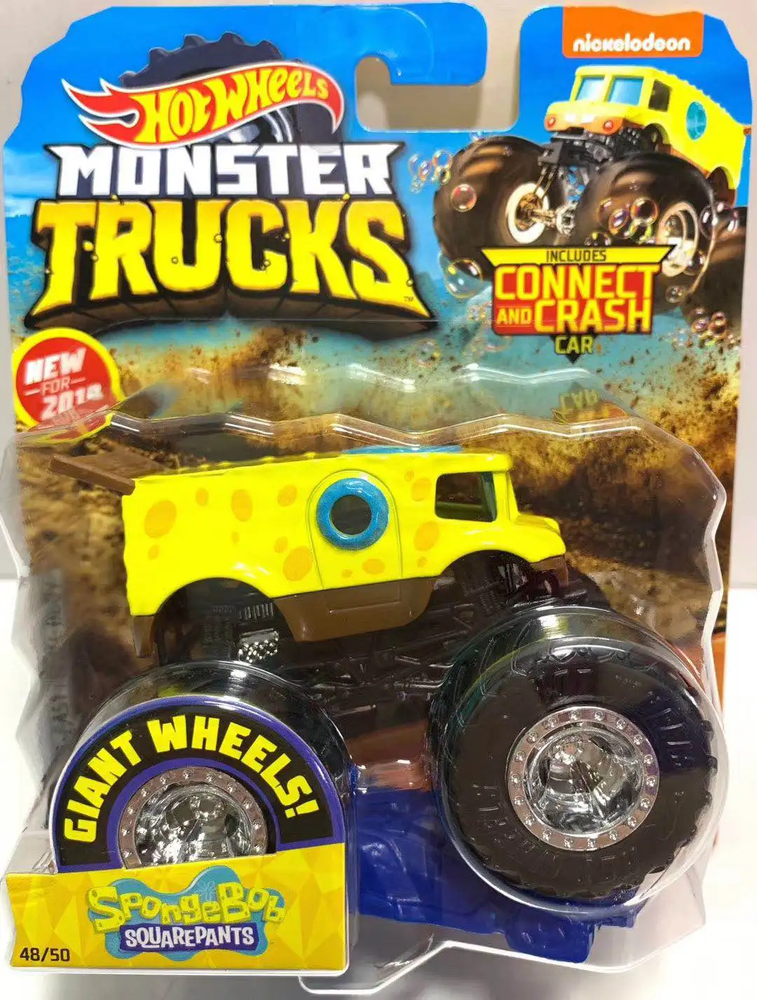 Оригинальные гигантские колеса Hot Wheels 1:64 сумасшедшая варварская монстра