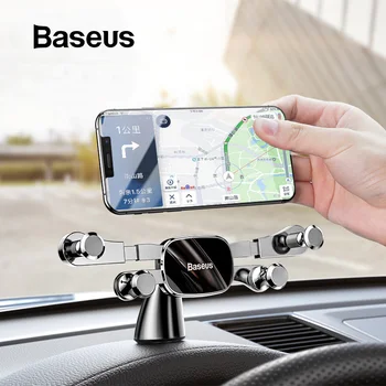 Baseus Car Phone Holder for iPhone Samsung Gravity Mount Holder Stand Dashboard Car Holder for Huawei Xiaomi Mobile Phone Holder 1