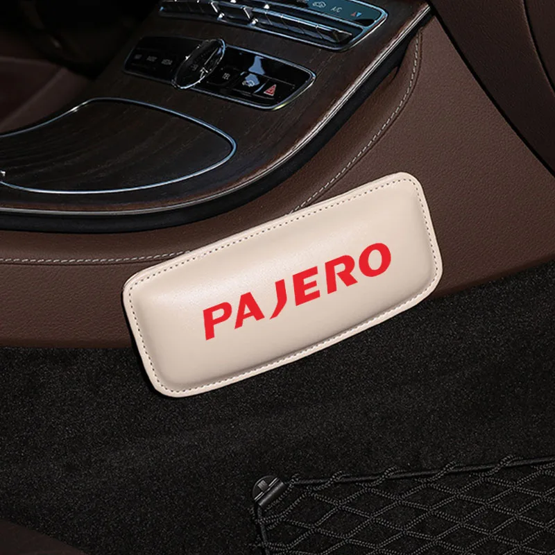 Кожаный наколенник для Mitsubishi PAJERO, подушка для салона автомобиля, удобная эластичная Подушка с эффектом памяти, поддерживающая бедра, аксессуары