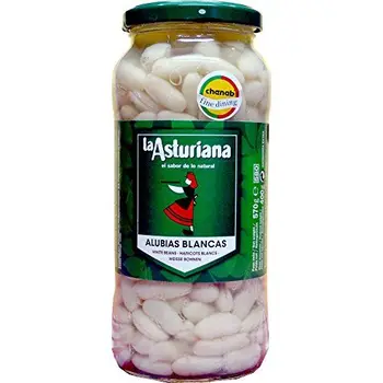 

Spanish Cooked White Kidney Beans: Judias Blancas La Asturiana 570g