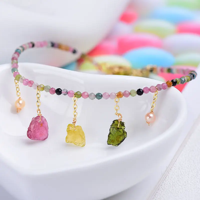 Lii Ji Unique Geniune Tourmaline Pearl Anklets Bracelet For Women Charms Anklet Leg Bracelet Bohemian Beach Ankle Jewelry Gift Lii Ji Unique Geniune Tourmaline Pearl Anklets Bracelet For Women Charms Anklet Leg Bracelet Bohemian Beach Ankle Jewelry Gift