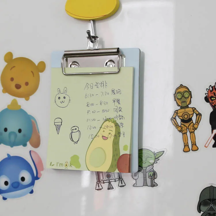 43% 16 шт авокадо мультфильм качающаяся фанера post-it Студенческая портативная книга записей блокнот Холодильник Бумага для заметок WJ01