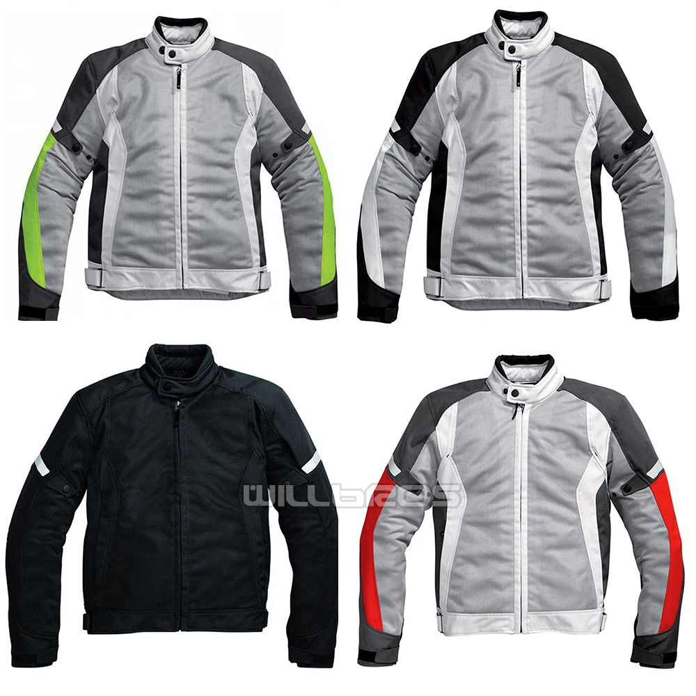 

Airwave Motorcycle Jacket Motocross MTB BMX Bike Riding Jackets Reflective Safety Clothes With Protector