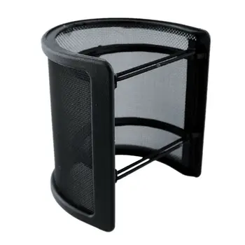 

Dual Layer Windscreen Recording Studio Replacement Microphone Filter Mask Shield