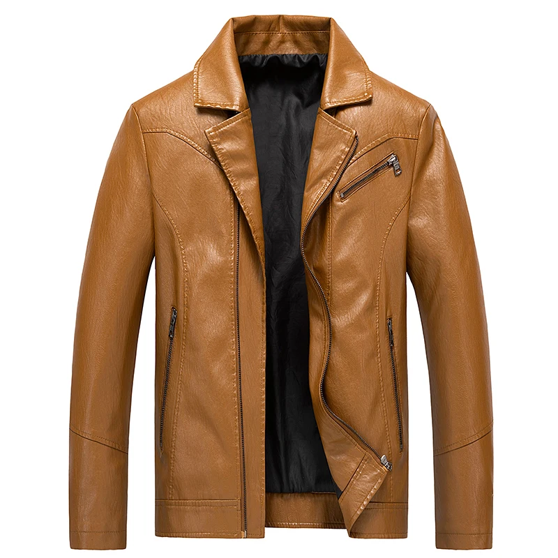 5XL Men Brand New Casual Motorcycle Leather Jacket Coat Men PU Leather Jackets Jaqueta De Couro Masculina Leather Coats Men Plus