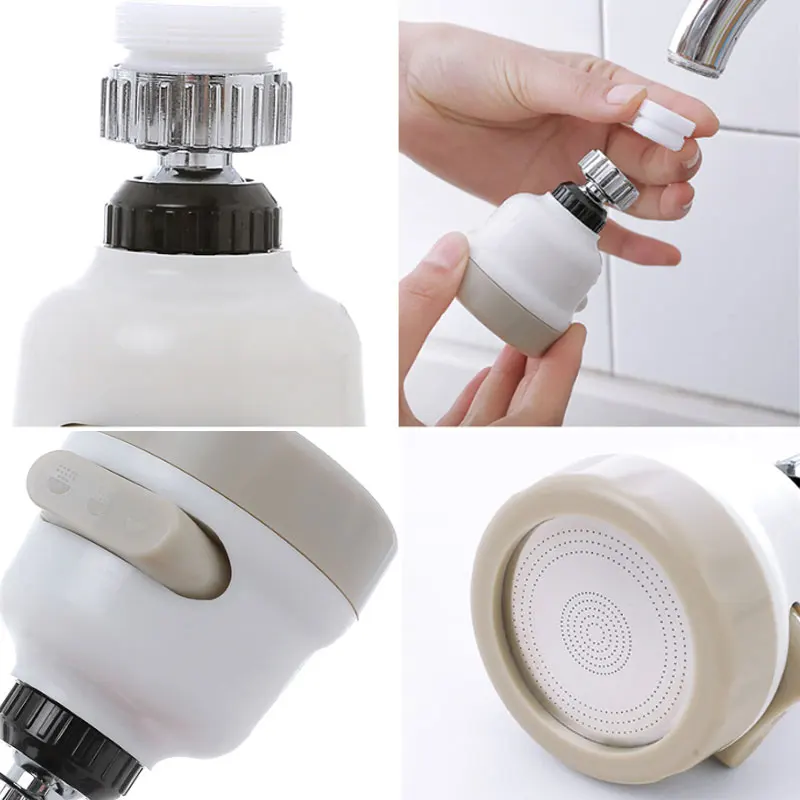 Kitchen Bathroom Accessories Rotate Faucet Extender Water Saving Tap Aerator Diffuser Faucet Filter Connector Home Kitchen Tools