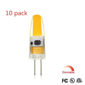 (10-PACK) Dimming G4 LED lamp COB LED G4 bulb 3W ACDC 12 V LED light super bright chandelier lights replacement
(10-PACK) Dimming G4 LED lamp COB LED G4 bulb 3W ACDC 12 V LED light super bright chandelier lights replacement