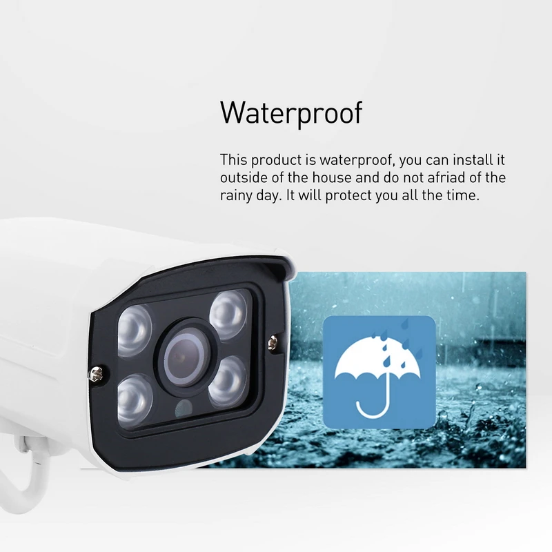 H.265 Wi Fi 3MP / 1080P наружная ip камера 4 ряда светодиодный ночное видение
