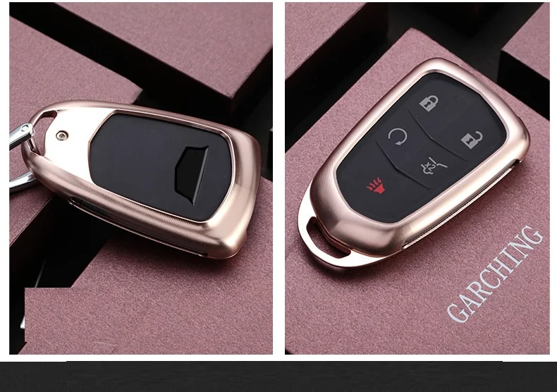 Автомобиль из алюминиевого сплава Key Holder крышка чехол в виде ракушки для Cadillac ESV Cadillac Escalade CTS XTS SRX от АТС CT5 XT5 XT6