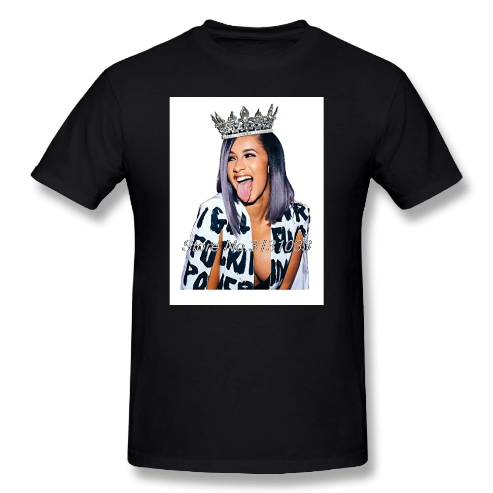 Футболка Cardi B летняя мужская футболка со звездным принтом большого размера с