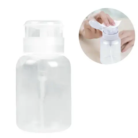 Capacity Pump Nail Polish Remover Dispenser Empty Bottle Manicure Tool