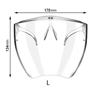 

Transparent Mask Face Shield For Adults Kitchen Anti-fog Oil Protect Eyes Clear Face Cover Protector Kitchen Tools