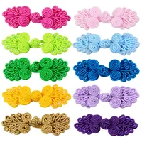 10 Pairs Chinese Handmade Cheongsam Buttons Knot Fastener Chinese Knot Buttons DIY Handcraft Clothing Decorative Accessories 1