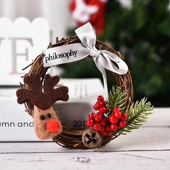 

Christmas Decor For Home Wreath Hanging DIY Home Birthday Party Decor Door Hanging Ornament Garland Wedding Decor New Year 2021