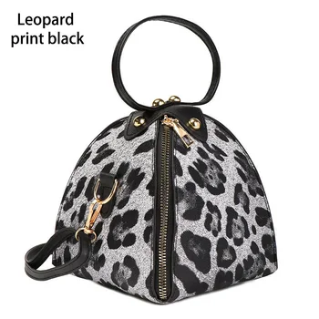 

Women Leopard Print Shoulder Bags Fashion Phone Bag Comfortable Durable PU Leather Handbag 15 x 18 x 15CM