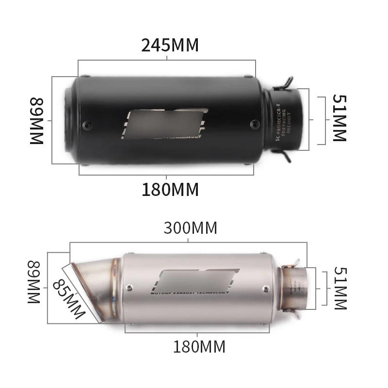 Комплект для выхлопной системы для- Yamaha R1 YZF-R1 R1M YZF-R1M MT-10 мотоцикла Mid slip on 51 мм выхлопная труба без дБ Killer Escape