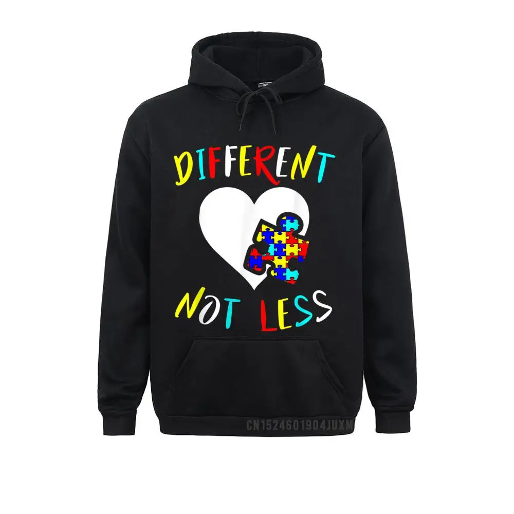 Autism Awareness Design Gift Different Not Less For Autistic T-Shirt__4915 Sweatshirts for Adult Long Sleeve Hoodies Classic Summer/Autumn Clothes Custom Autism Awareness Design Gift Different Not Less For Autistic T-Shirt__4915black