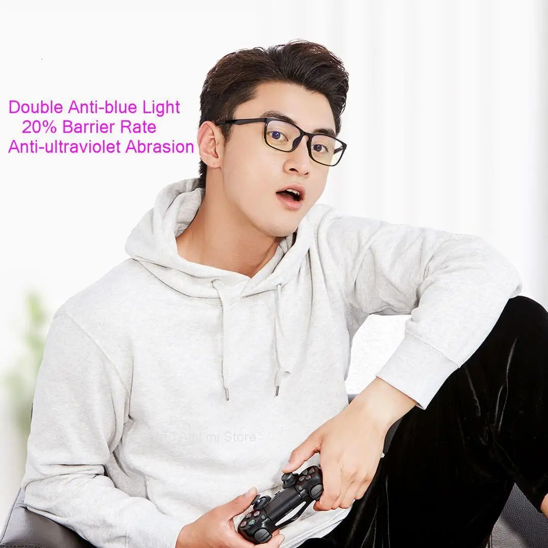

Original Xiaomi Mijia Anti-blue-rays Glass Goggles Xiomi smart Anti-Blue Glass Eye Protector For Man Play Phone/Computer/Game