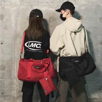 

Travel bag women's bag 2020 fashion handbag sports fitness bag shoulder diagonal ins lightweight weekend bag travel bag