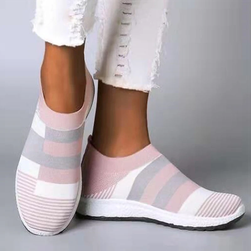 Women Shoes Casual Sneakers Women Sneakers Women Vulcanized Knitted Sneakers