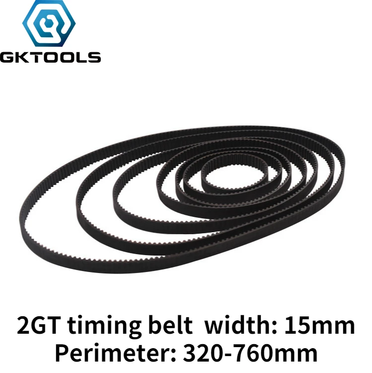 GT2 6mm Width Closed Loop Synchronous Timing Belt for Pulley CNC 3D New UK 