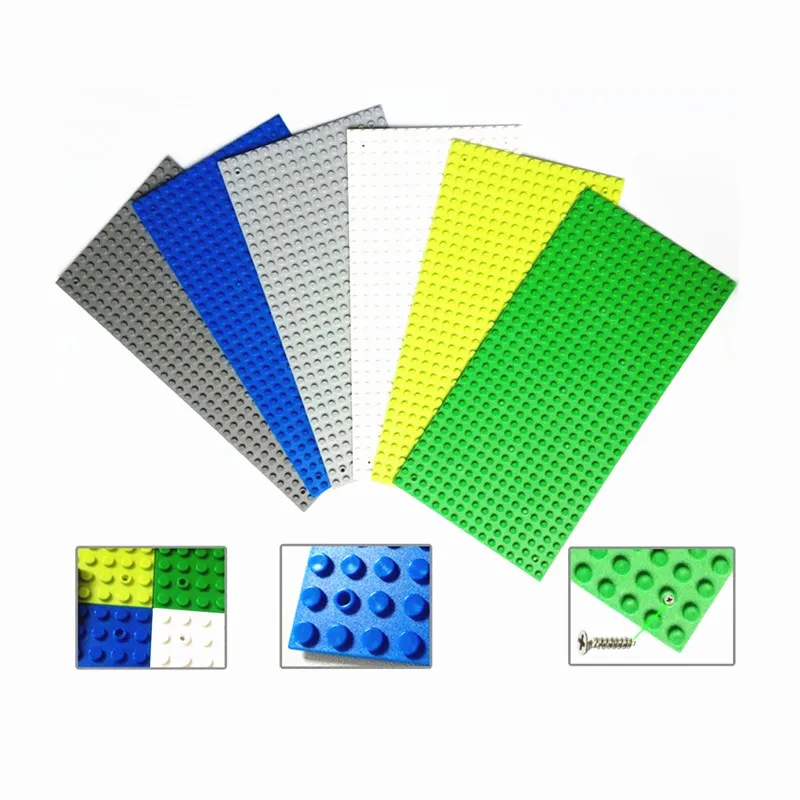 

4pcs/lot! 16*16 Dots Base Plate for Small Blocks Particles Minifigures 12.8*12.8cm Baseplate Compatible with Lego
