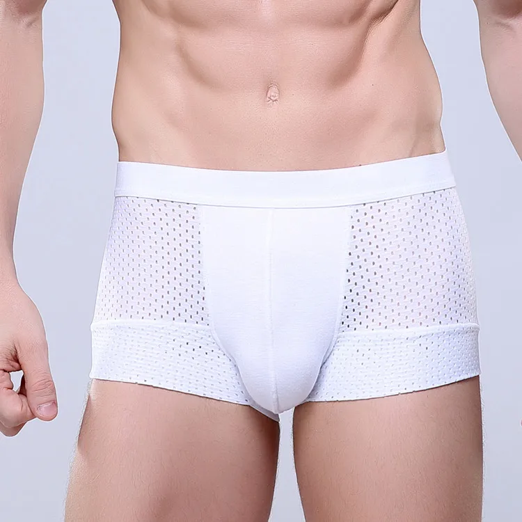 CXZD сексуальное нижнее белье боксер самакуэка Для мужчин сетчатые шорты плюс размер однотонные Мужская одежда трусы-боксеры трусы Шорты