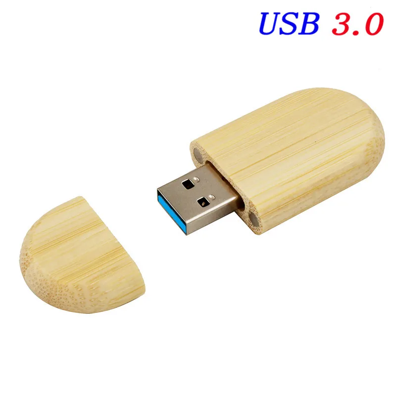 JASTER USB 3,0 поддерживает лазерную/цветную печать логотипа на заказ Деревянный u-диск 4 ГБ/8 ГБ/16 ГБ/32 ГБ/64 Гб/128 ГБ USB флеш-накопители - Цвет: Bamboo