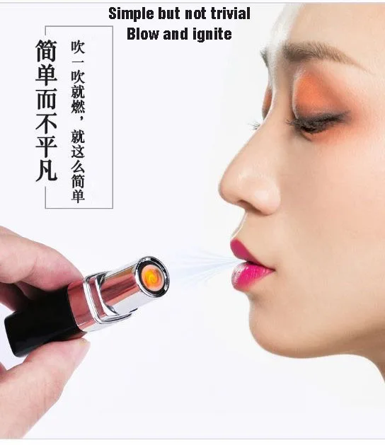 Сетевая Зажигалка для зарядки через usb от знаменитостей светящаяся электронная