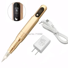 Золотая профессиональная Перманентная машина для макияжа бровей насадка для татуировочной машины с картриджем