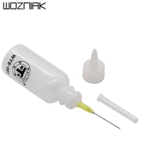 Bouteille de colophane en plastique à pointe d'aiguille de 50ml, liquide de nettoyage, distributeur d'huile d'alcool, nettoyeur de bouteilles à main en plastique, réparation de bricolage 1