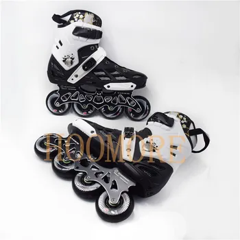 

4 wheels Batman skating frame with Hyper +G grip 84A inline skates wheels Roller Skates Shoes for SEBA Slalom FSK Daily Skating