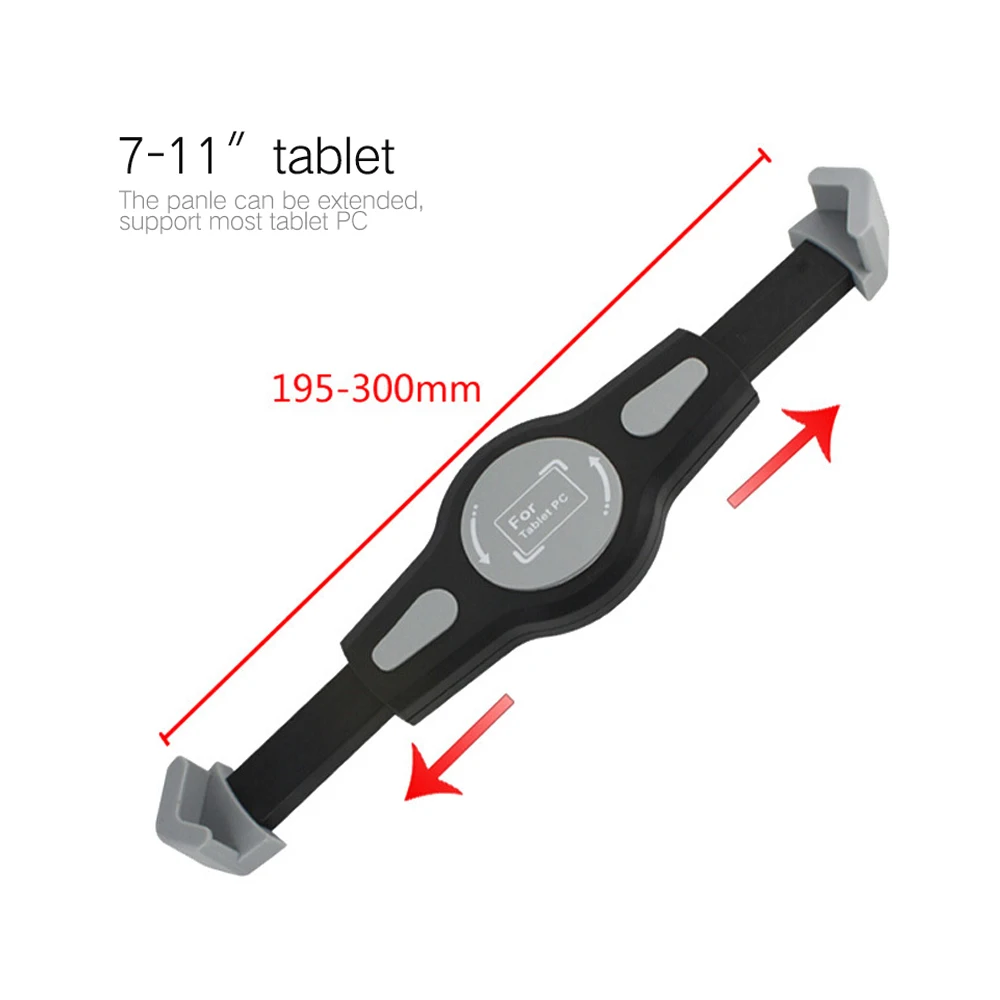 Graus de Rotação Polegada para Ipad Encosto de Cabeça do Assento Suporte de Montagem Universal Flexível Carro Travesseiro Preguiçoso Titular Tablet Suporte Traseiro 360 7-11 - Imagem 4